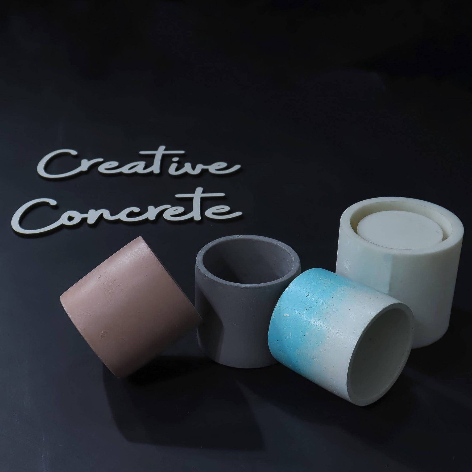 Creative Concrete's Mold for Planter or Candle vessel - CL-003-Eliteearth