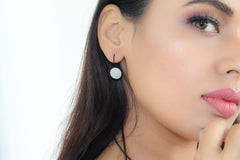 Concrete Earing in Black finish Stainless steel Earing