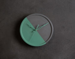 Concrete Medi Moon Clock-"Cherish " Asian Paints Colour of the year 2021 Collection