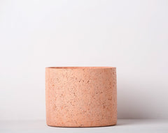 Concrete Mid-Century Planter Blush Pink -  Handpressed Collection-Eliteearth
