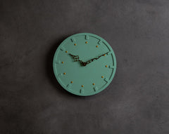 Concrete Moon Clock-"Cherish " Asian Paints Colour of the year 2021 Collection-Eliteearth