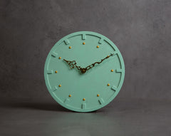 Concrete Moon Clock-"Cherish " Asian Paints Colour of the year 2021 Collection-Eliteearth