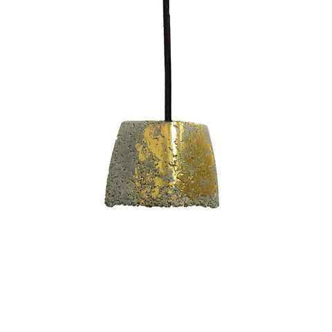 Concrete Mushroom Pendant Lamp  Grey/Gold Feather Lite Lamps Collection-Eliteearth