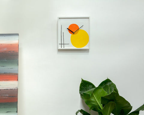 Concrete Square Wall Clock White -Avant Garde  Collection-Eliteearth