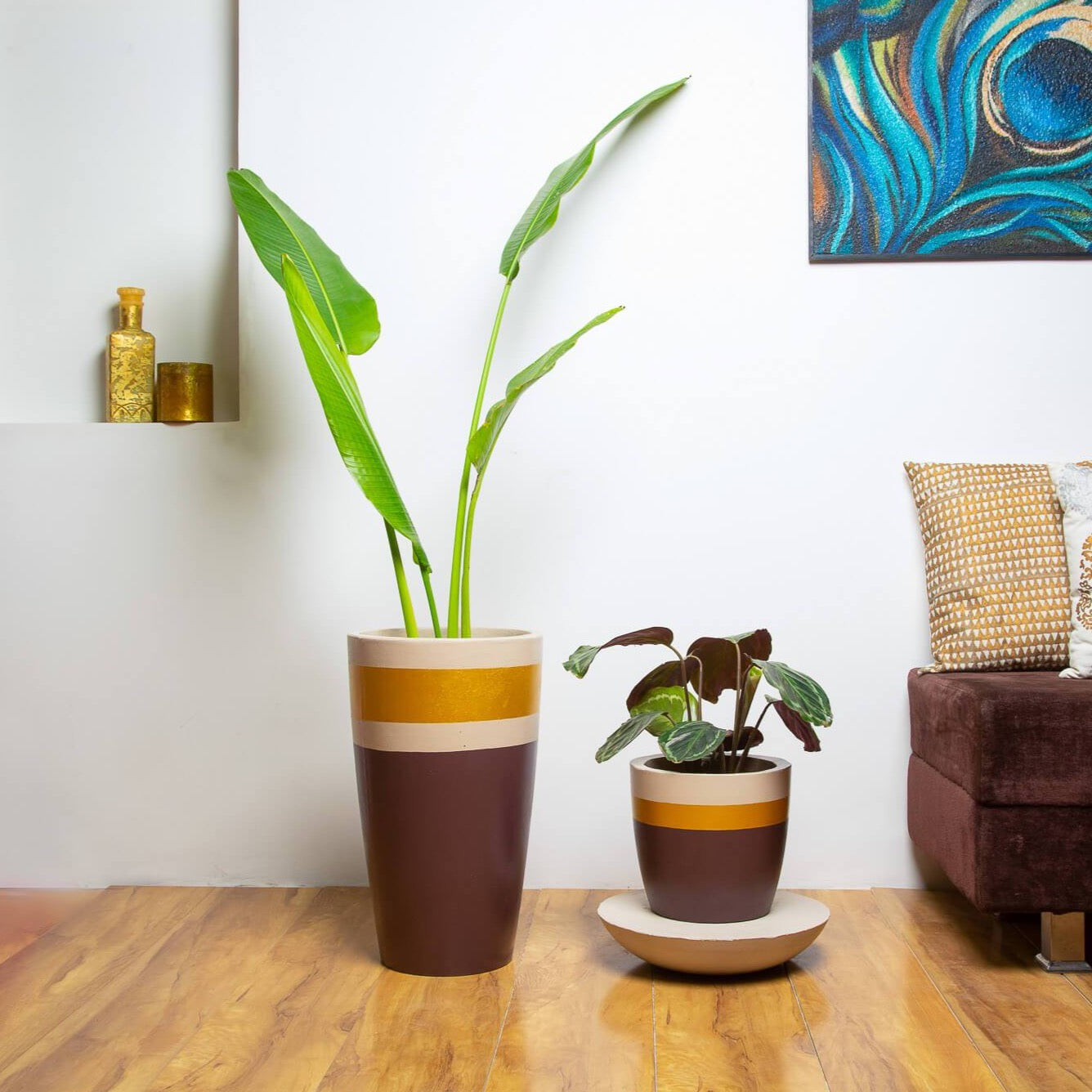 Concrete Umbra And Classic  Planter- The Golden Hour Collection-Eliteearth