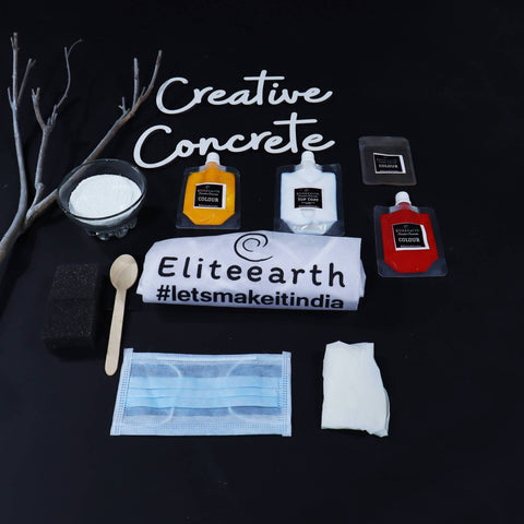 Eliteearth's DIY Creative Concrete Kit with Silicon Mold-Eliteearth
