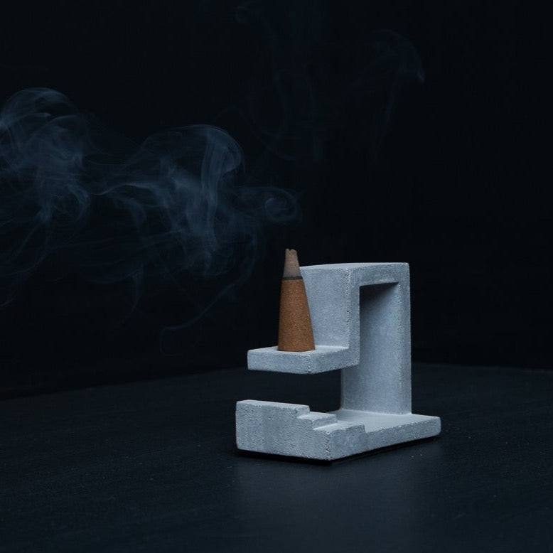 Concrete Incense Holder - Dheeti-Eliteearth