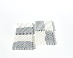 Concrete Honeycomb Coasters - Dual Tone Collection - Eliteearth