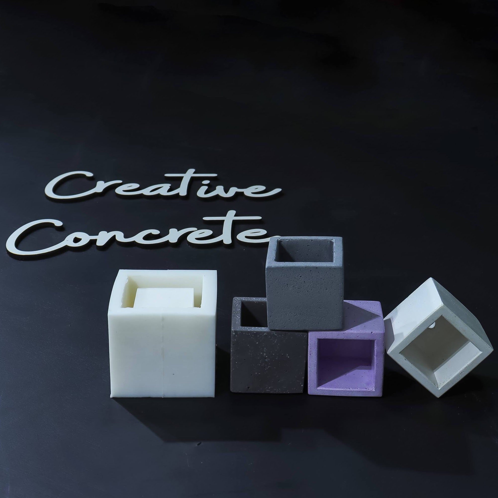 Creative Concrete's Mold for Planter & Candle Vessel-MQ-001-Eliteearth