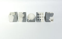 Concrete Penta Organiser - Dual Tone Collection - Eliteearth