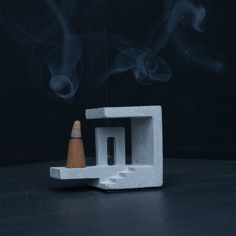 Concrete Incense Holder - Prayati-Eliteearth